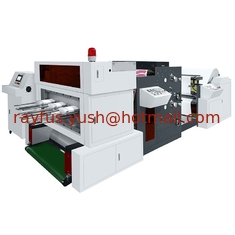 China Máquinas de impresión automática, de perforar y cortar a presión, para papel en rollos para hacer tazas de papel, para impresión multicolor proveedor