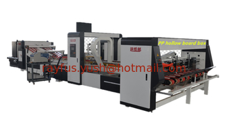 China Máquina automática de pegamento de carpetas, para cajas de cartón huecas de PP, con pegamento de fusión en caliente, con correas en línea como opción proveedor