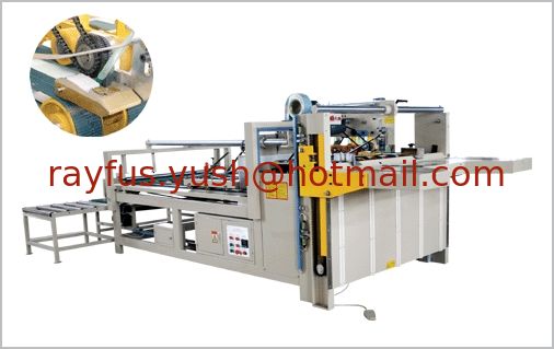 Máquina de limpieza de carpetas de cartón de doble pieza totalmente automática, con unidad de prensado y salida lateral proveedor