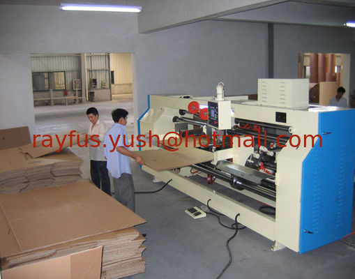 Máquina de limpieza de carpetas de cartón de doble pieza totalmente automática, con unidad de prensado y salida lateral proveedor