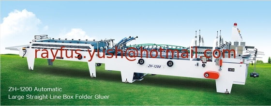 Carpeta automática Gluer de la parte inferior de la cerradura del desplome con Prefold, plegado en abanico multifuncional + pegando proveedor